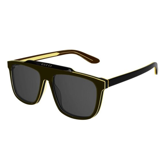 NEW GUCCI SQUARE SUNGLASSES GUCCI GG1039S 001 BLACK GREY EYEWEAR - Picture 1 of 3